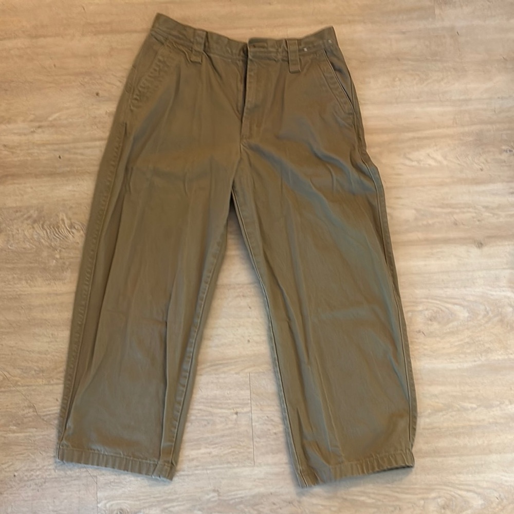 Uniqlo Tan Chinos Versatile Cotton Blend